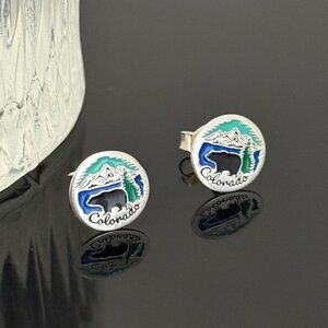 Canada Earrings S925 Sterling Silver Handmade Ear Stud